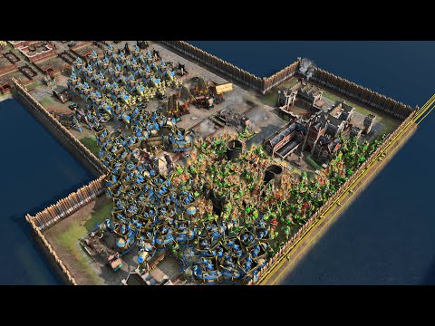 Age of Empires 4 – 4v4 CBA MASSIVE ARCHER ARMY | Multiplayer Gameplay