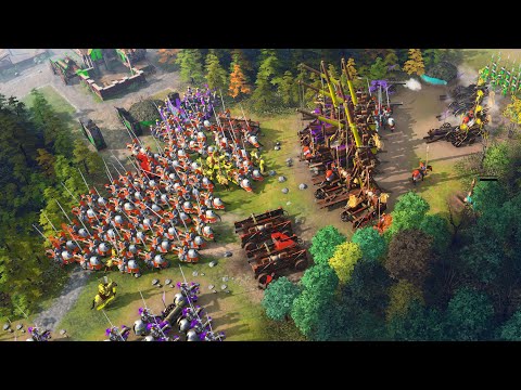 Age of Empires 4 – 4v4 INSANE NEVER SURRENDER Multiplayer Gameplay