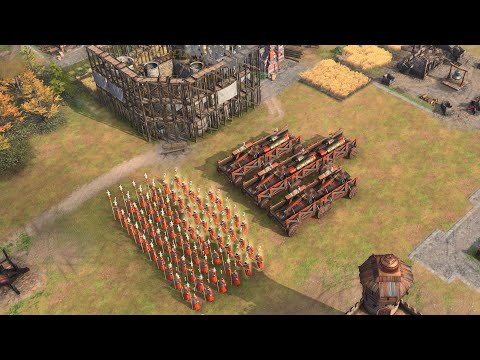 Age of Empires 4 – 4v4 NOMAD EPIC SIEGES AND BATTLES | Multiplayer Gameplay