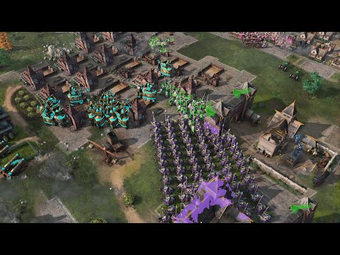 Age of Empires 4 – 4v4 PUSHED FROM ALL SIDES | Multiplayer Gameplay