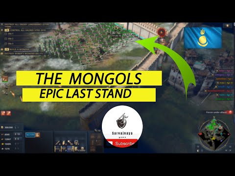 Age of Empires 4 – Playing The Mongols |  2vs2vs2vs2  | Multiplayer Game-Play