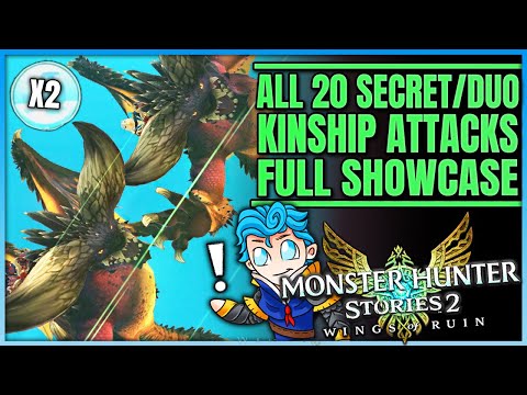 All 20 Secret & Special Kinship Attacks in Stories 2 – Kinship Showcase – Monster Hunter Stories 2!