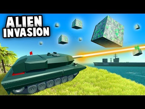 Amazing ANTI-UFO TANK vs ALIEN INVASION! (Ravenfield Best Mods)