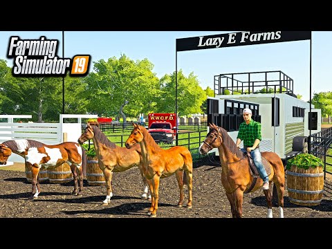 AMERICAN HORSE RODEO IN FARMING SIMULATOR! (BIG INJURY'S) | FARMING SIMULATOR 2019