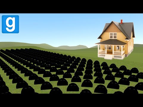ANGRY MUNCI VS HOUSES! – Garry's mod Sandbox