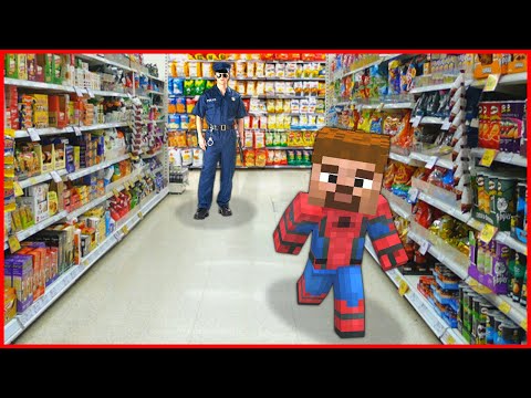 ARDA VE RÜZGAR GECE GİZLİCE ALIŞVERİŞ MERKEZİNDE KALIYOR! 😱 – Minecraft