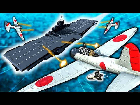 Army of DIVE BOMBERS vs UNSINKABLE AIRCRAFT CARRIER in Ravenfield WW2