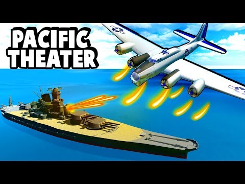 B-17 Flying Fortress Destroys the Yamato Battleship in Ravenfield!