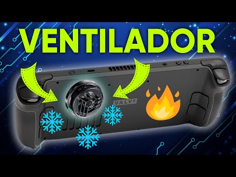 Bajar la temperatura de Steam Deck es posible con un ventilador? 🤔  Black Shark Cooler