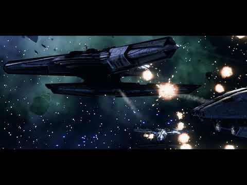 Battlestar Galactica BSG Deadlock. Ambush of a Mercury by three Argos Basestars 2