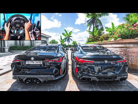 BMW M4 G82 & BMW M8 F92 – Forza Horizon 5 (Steering Wheel + Shifter) Gameplay