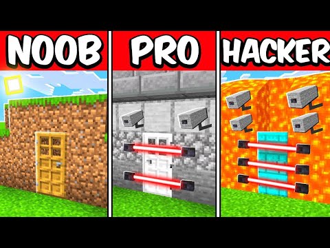 Breaking From NOOB, PRO, HACKER Base in Minecraft