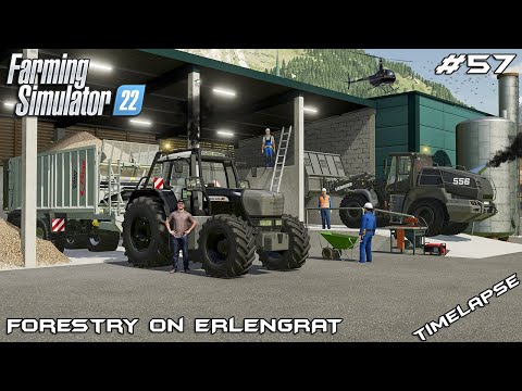 Building a Biomass Power Plant | Forestry on ERLENGRAT | Farming Simulator 22 | Episode 57