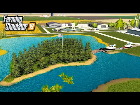 BUILDING A GIANT LAKE FROM SCRATCH! (TOOK 2 HOURS) | FARMING SIMULATOR 2019