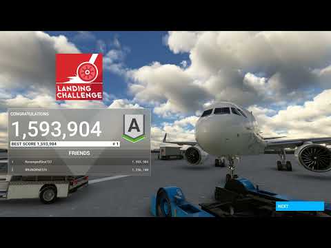 Calgary Landing Challenge 1,593,904 points, 13th rank. Microsoft Flight Simulator