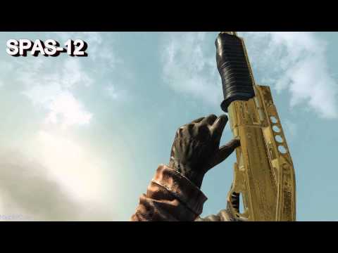 Call Of Duty Black Ops All Gold Weapons In Slow Motion [FULL HD, DX9 , MAX DETAILS, COD BO GOLD]