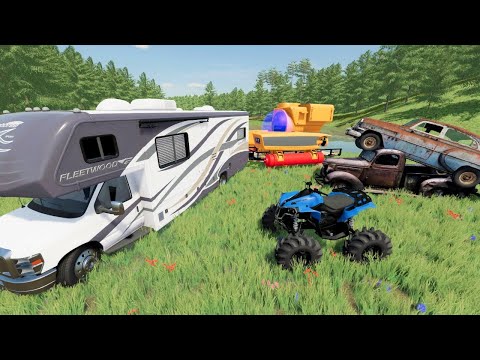 Campers find abandoned barn with submarine | Farming Simulator 22