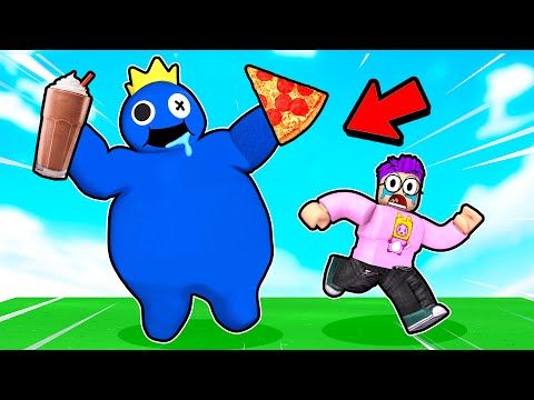 Can RAINBOW FRIENDS Eat 999,999 FOOD In ROBLOX!? (EATING SIMULATOR! *FUNNY MOMENTS!*)