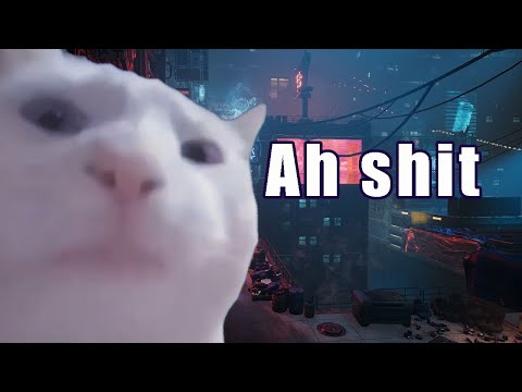 Cat vibin to Ghostrunner