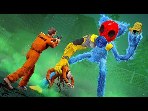 CAZADORES SCP – ¡HUGGY WUGGY MÁS PODEROSO con LA MÁSCARA DE GAS *GAS MASK* NOS ACORRALA en PLAYTIME!
