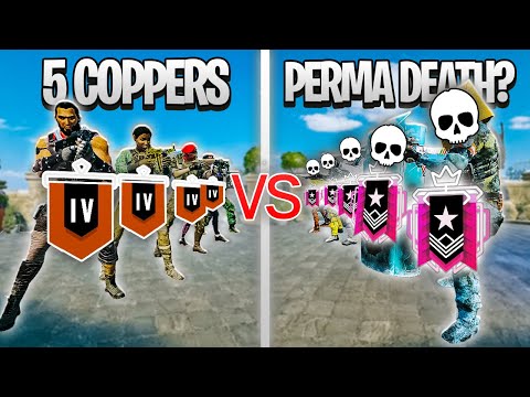 Champions With PERMA-DEATH VS 5 Coppers – Who Wins? – Rainbow Six Siege