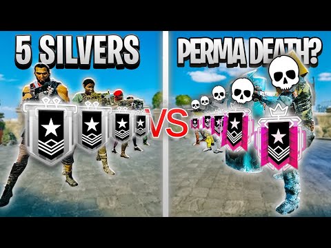 Champions With PERMA-DEATH VS 5 Silvers – Who Wins? – Rainbow Six Siege