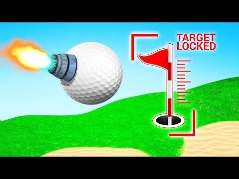 CHEATING GOLF IT Using AIM BOT HACKS! (Funny)