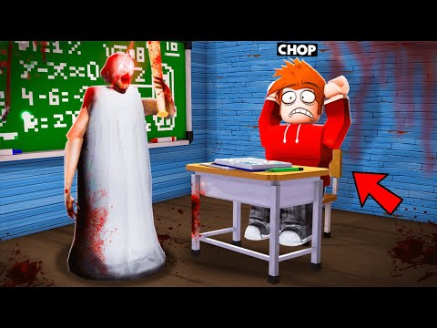 CHOP BECAME GRANNY AND CAPTURED ME IN SCHOOL ROBLOX