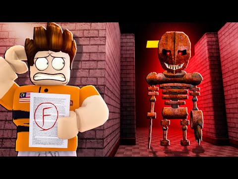 Cikgu Robot Mengamuk Sebab Horangi Dapat F!!! [Mr NIGHTMARE'S SCHOOL] (Roblox Malaysia)