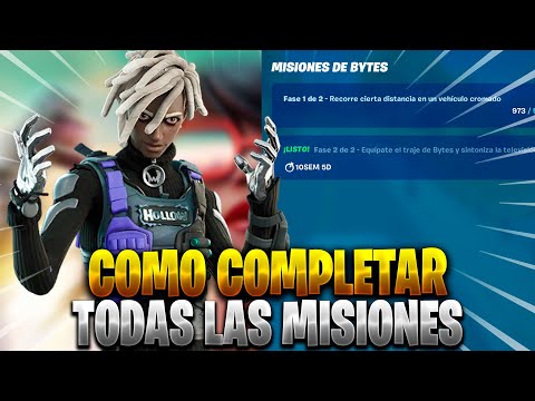 COMO COMPLETAR TODAS LAS MISIONES DE BYTES EN FORTNITE – COMO HACER LAS MISIONES DE BYTES
