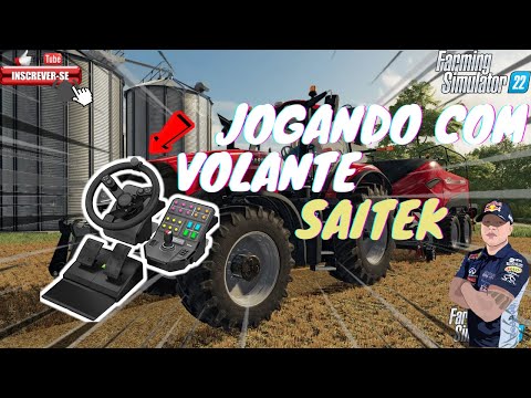 Como é Jogar com o Volante Saitek Logitech no Farming Simulator 2022