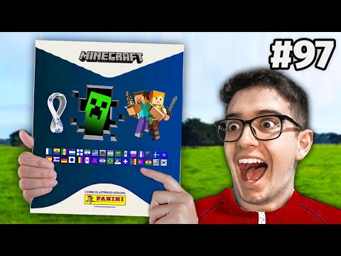 Completei o ÁLBUM do MINECRAFT ( Igual o da Copa 2022 )