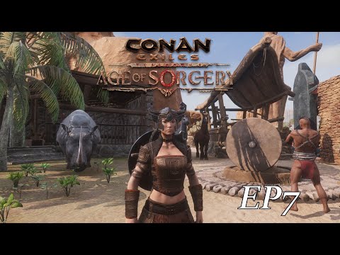CONAN EXILES Age of Sorcery – EP7 – MI AMIGA LA PSICÓPATA – GAMEPLAY ESPAÑOL 2022