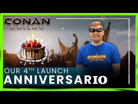 CONAN EXILES:  ANIVERSÁRIO DE 4 ANOS FUNCOM DEMONSTRA ESTA TRABALHANDO EM  NOVOS CONTEÚDOS TAMBEM
