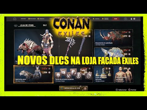 CONAN EXILES NOVOS COSMÉTICOS INÉDITOS NA LOJA ,LINDOS ,MAS CAROS, A FUNCOM NÃO PERDOA