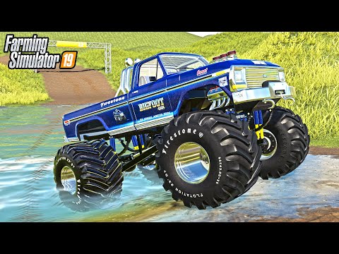 COOLEST MOD IN FARM SIM (BIGFOOT MONSTER TRUCK) | FARMING SIMULATOR 2019