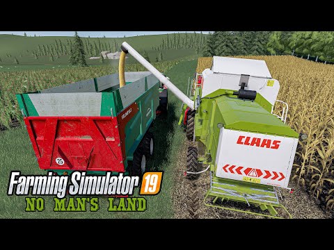 Corn Harvesting, Pig Feeding | Day 48 No man's land | Farming Simulator 2019 Timelapse
