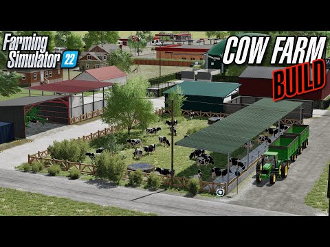 Cow Farm & Custom BGA Build on Griffin Indiana! | Farming Simulator 22