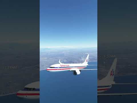 Cruise over the Californian coast in the 737 MAX (Microsoft Flight Simulator)