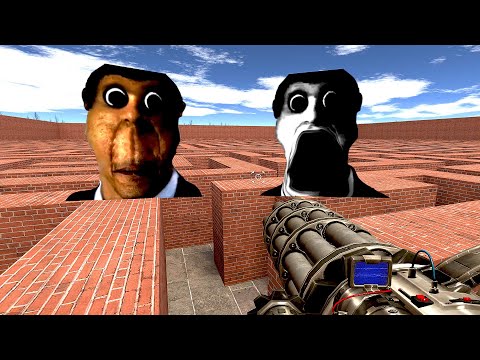 ОБУНГА 1 ЧАС ЛУЧШИЕ СЕРИИ OBUNGA NEXTBOT В ЛАБИРИНТЕ  Garry's Mod