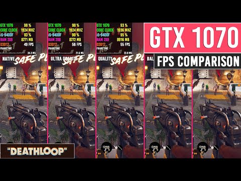 Deathloop | GTX 1070 | AMD FidelityFX Super Resolution | FPS Comparison | 1080p (AMD FSR)