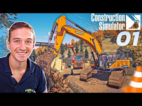 DÉBUT DE L'AVENTURE SUR CONSTRUCTION SIMULATOR 2022 #1