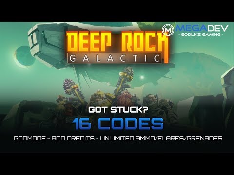 DEEP ROCK GALACTIC Cheats: Godmode, Add Credits, Unlimited Ammo/Flares, … | Trainer by MegaDev