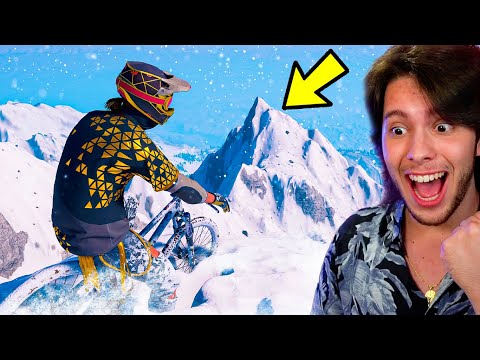 DESCI A MAIOR MONTANHA DE NEVE!!! (Riders Republic)