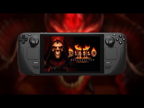 Diablo 2 Resurrected Steam Deck gameplay (60 Hz and 40 Hz)