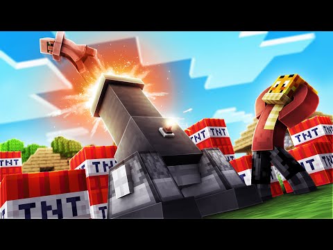 Dieses RÜCKSTOß TNT schießt ALLES 500 BLÖCKE in die Luft!