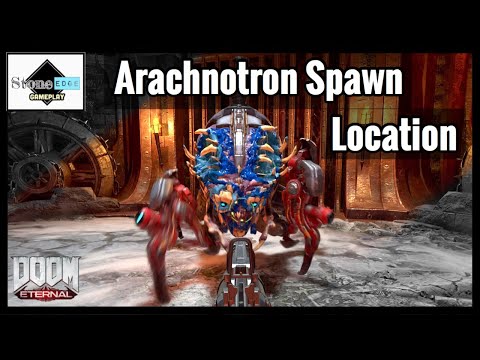 Doom Eternal: Arachnotron Farming/Spawn Location [Weapon Mastery – Destroy Turrets Sticky Bombs]