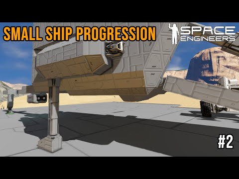 ☣️Space Engineers: Small Ship Progression – Building Landing Gears