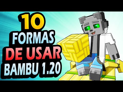 ✅ +10 Formas de USAR el BAMBÚ en 1.20 Minecraft