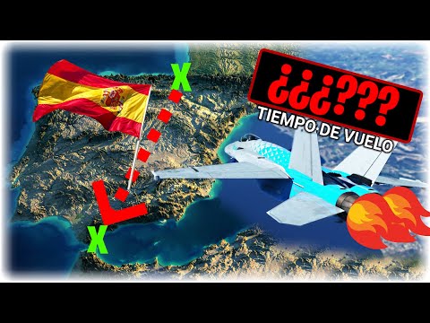 ✈ ¿¿Cuanto tarda un F18 en cruzar España?? 🏁 // Microsoft Flight Simulator